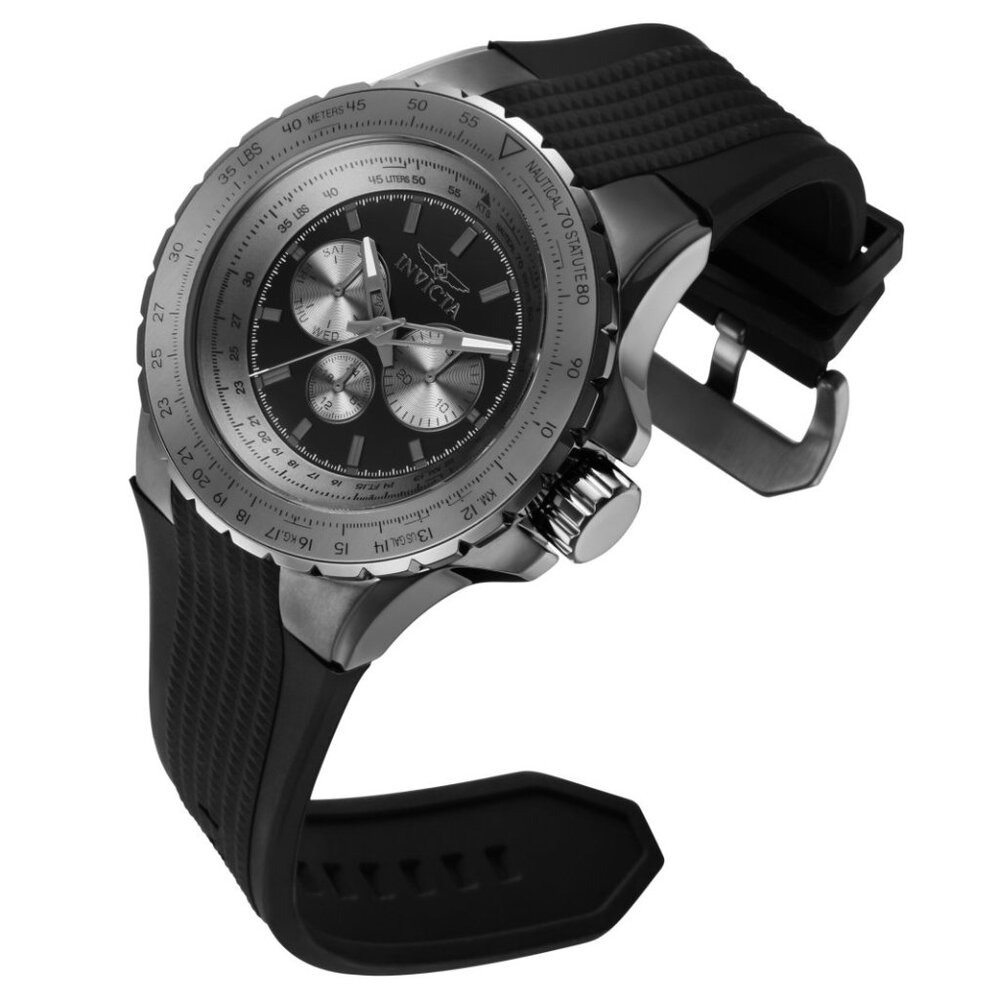 Invicta Aviator Skyshock Men's Watch - 50mm  Black/Gunmetal (39271)